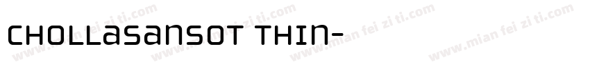 ChollaSansOT thin字体转换